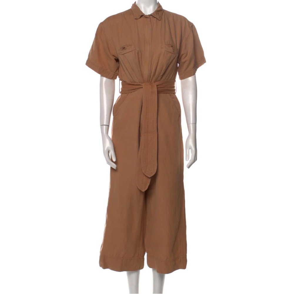 Apiece Apart Balaere Desert Brown Jumpsuit Size 10